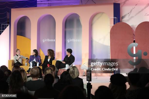 Bumble Founder & CEO Whitney Wolfe, Man Repeller Founder Leandra Medine, Teen Vogue Editor-in-Chief Elaine Welteroth, and Beautycon Media CEO Moj...