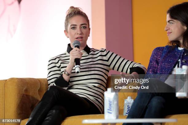 Bumble Founder & CEO Whitney Wolfe and Man Repeller Founder Leandra Medine speak onstage at Girlboss Rally Hosted By Sophia Amoruso's Girlboss on...