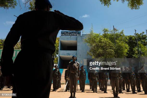 Parade at the Police academy in Mogadishu.
