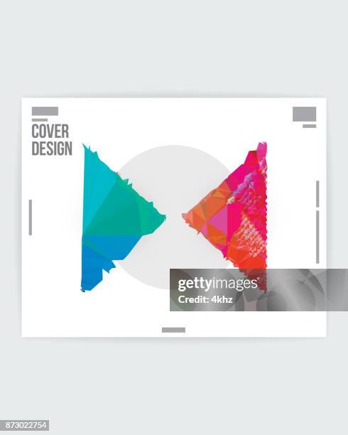 abstract poster background futuristic graphic design template - post modern art stock illustrations