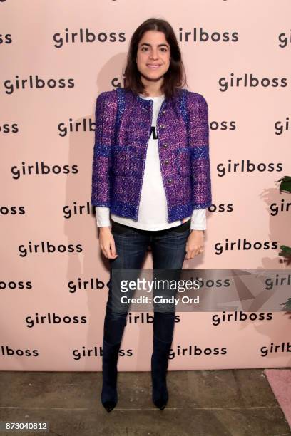 Man Repeller Founder Leandra Medine attends Girlboss Rally Hosted By Sophia Amoruso's Girlboss on November 11, 2017 in New York City.