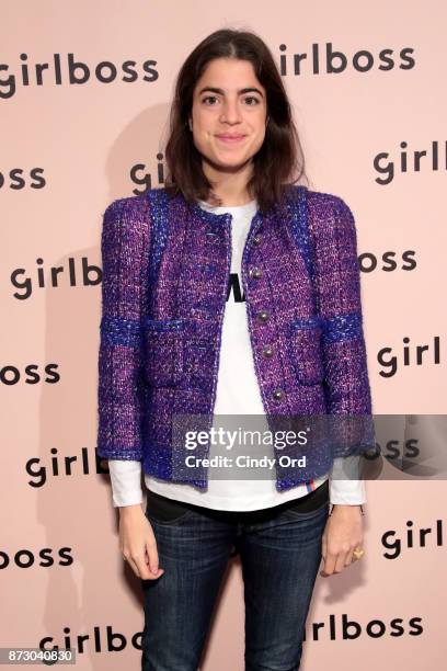 Man Repeller Founder Leandra Medine attends Girlboss Rally Hosted By Sophia Amoruso's Girlboss on November 11, 2017 in New York City.