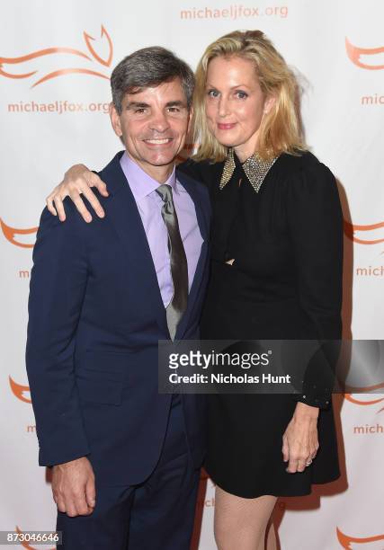 George Stephanopoulos and Ali Wentworth on the red carpet of A Funny Thing Happened On The Way To Cure Parkinson's benefitting The Michael J. Fox...