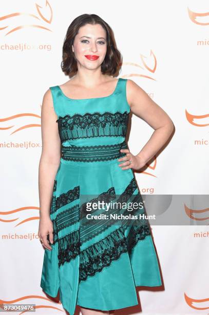 Lauren Rogan on the red carpet of A Funny Thing Happened On The Way To Cure Parkinson's benefitting The Michael J. Fox Foundation at the Hilton New...