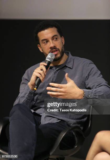 Director Ezra Edelman speaks onstage at the 'O.J.: Made in America' screening and Q&A at Vinegar Hill Theatre during the 30th Annual Virginia Film...