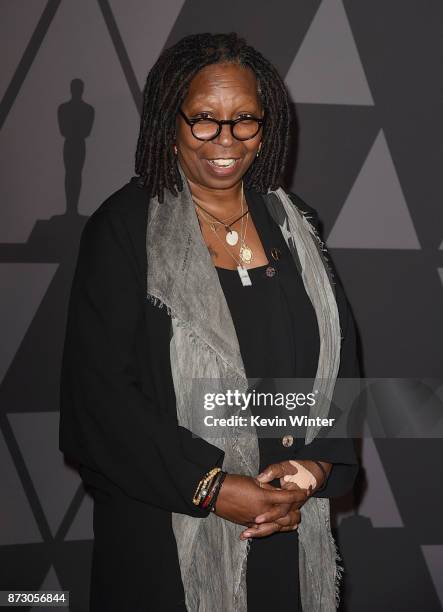 Whoopi Goldberg attends the Academy of Motion Picture Arts and Sciences' 9th Annual Governors Awards at The Ray Dolby Ballroom at Hollywood &...