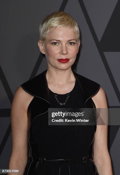 Michelle Williams attends the Academy of Motion Picture Arts and Sciences' 9th Annual Governors Awards at The Ray Dolby Ballroom at Hollywood &...