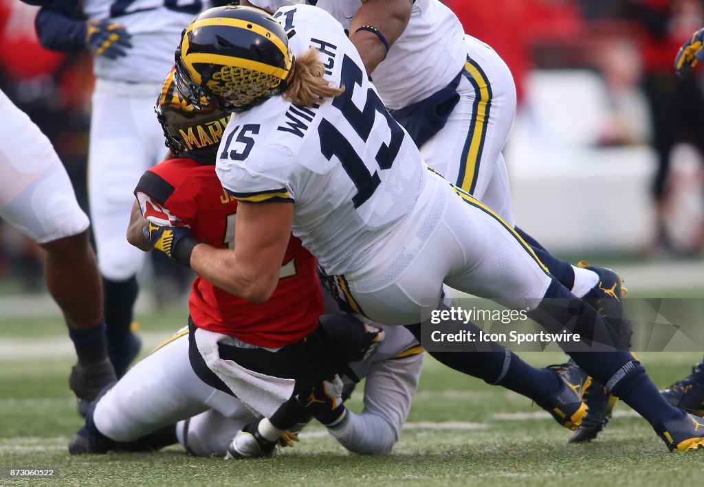 COLLEGE FOOTBALL: NOV 11 Michigan at Maryland