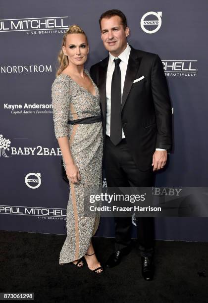 Molly Sims and Scott Stuber attend the 2017 Baby2Baby Gala at 3LABS on November 11, 2017 in Culver City, California.