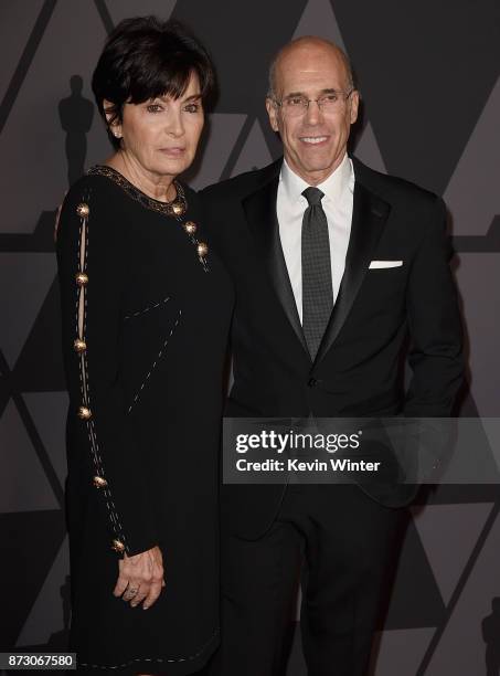 Marilyn Katzenberg and Jeffrey Katzenberg attend the Academy of Motion Picture Arts and Sciences' 9th Annual Governors Awards at The Ray Dolby...