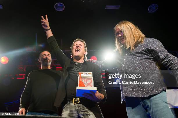 Vivian Campbell receives the Legend Award onstage at NI Music Awards at Mandela Hall on November 11, 2017 in Belfast, Northern Ireland.