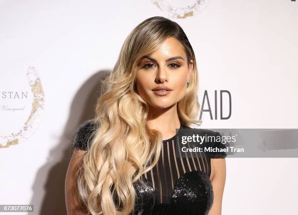 Pia Toscano arrives at the WildAid event held at the Beverly Wilshire Four Seasons Hotel on November 11, 2017 in Beverly Hills, California.