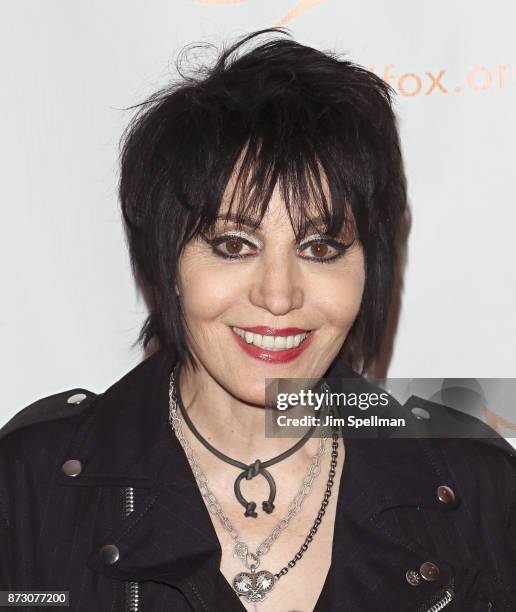 Singer/songwriter Joan Jett attends the 2017 A Funny Thing Happened on the Way to Cure Parkinson's event at the Hilton New York on November 11, 2017...