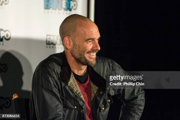 Actor Paul Blackthorne attends 'The Arrow" Q&A for Fan Expo Vancouver in the Vancouver Convention Centre on November 11, 2017 in Vancouver, Canada.