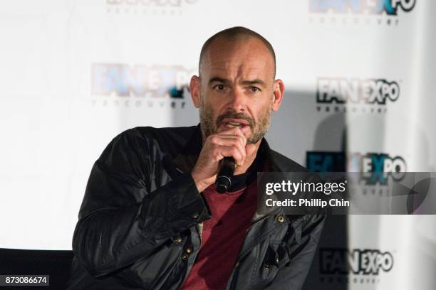 Actor Paul Blackthorne attends 'The Arrow" Q&A for Fan Expo Vancouver in the Vancouver Convention Centre on November 11, 2017 in Vancouver, Canada.