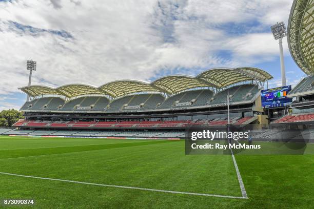 Adelaide , Australia - 12 November 2017; A general view of the Adelaide Oval in advance of the Virgin Australia International Rules Series 1st test...