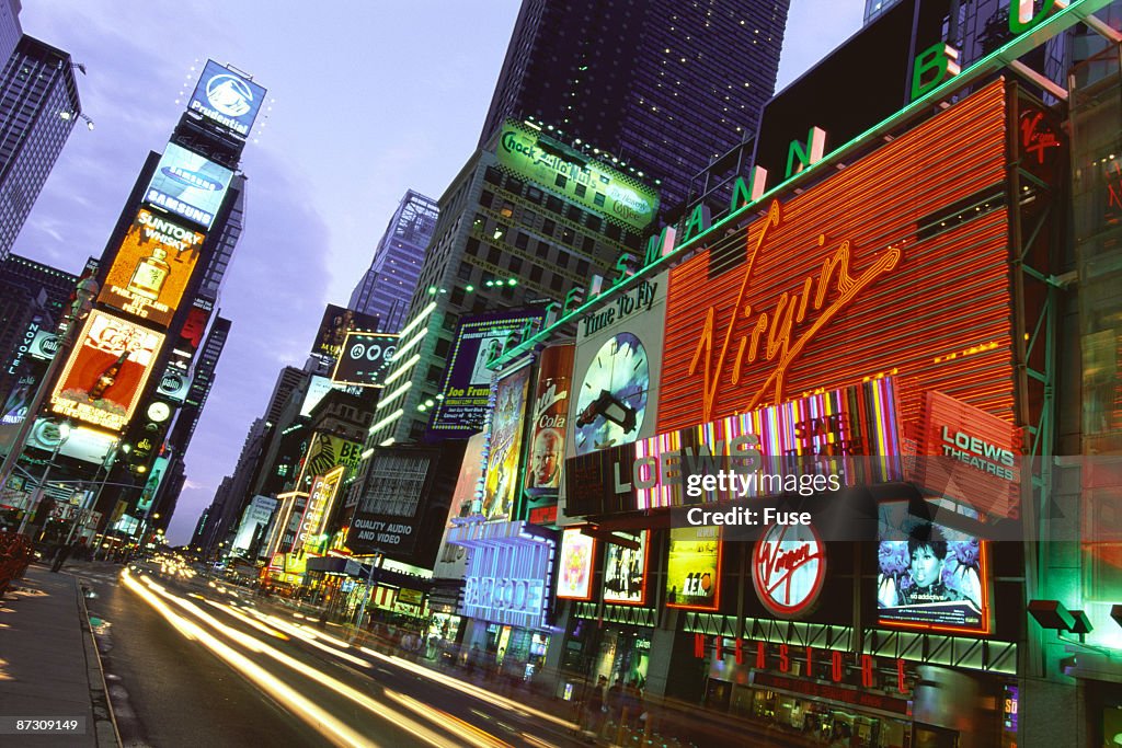 Times Square at night, Manhattan, New York, USA