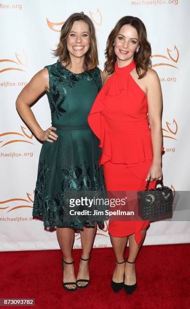 Actresses Ashley Williams and Kimberly Williams-Paisley attend the 2017 A Funny Thing Happened on the Way to Cure Parkinson's event at the Hilton New...
