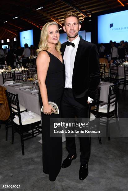 Jessica Capshaw and Christopher Gavigan attend The 2017 Baby2Baby Gala presented by Paul Mitchell on November 11, 2017 in Los Angeles, California.