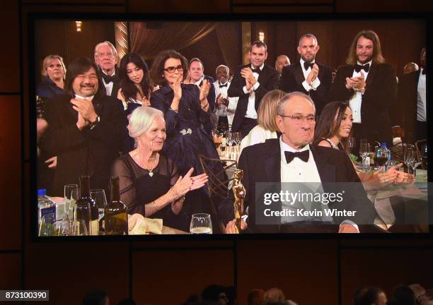 Cinematographer Owen Roizman, winner of the Honorary Award, speaks at the Academy of Motion Picture Arts and Sciences' 9th Annual Governors Awards at...