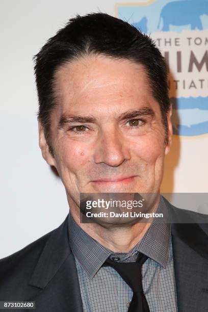 Thomas Gibson arrives at the Evening with WildAid at the Beverly Wilshire Four Seasons Hotel on November 11, 2017 in Beverly Hills, California.