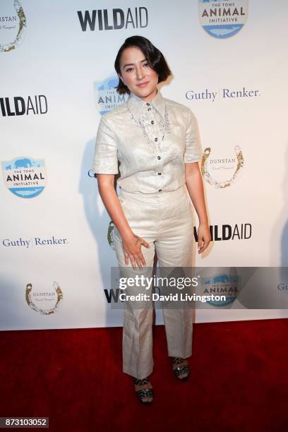 Zelda Williams arrives at the Evening with WildAid at the Beverly Wilshire Four Seasons Hotel on November 11, 2017 in Beverly Hills, California.