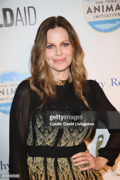 Kristin Bauer van Straten arrives at the Evening with WildAid at the Beverly Wilshire Four Seasons Hotel on November 11, 2017 in Beverly Hills,...