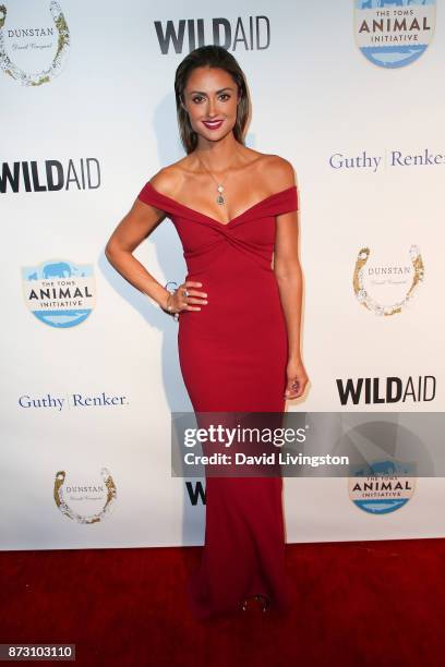 Katie Cleary arrives at the Evening with WildAid at the Beverly Wilshire Four Seasons Hotel on November 11, 2017 in Beverly Hills, California.