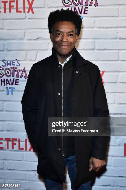 Cinque Lee attends the Netflix Original Series "She's Gotta Have It" Premiere at Brooklyn Academy of Music on November 11, 2017 in New York City.