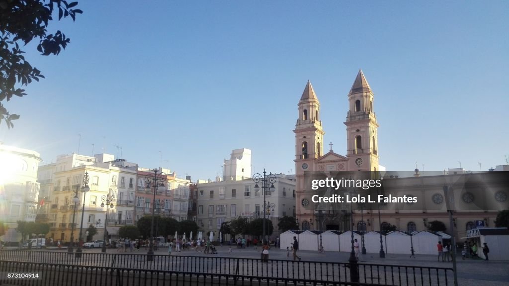 San Antonio square in Cadiz, Spain