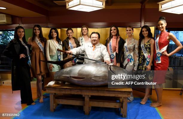 Miss International Beauty Pageant contestants, Miss Paraguay Fayima Tatiana Rolin Trombetta, Miss Venezuela Diana Macarena Croce Garcia, Miss Peru...