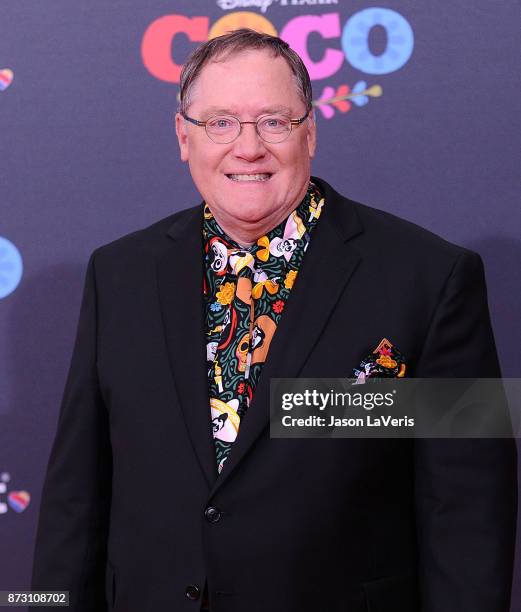 John Lasseter attends the premiere of "Coco" at El Capitan Theatre on November 8, 2017 in Los Angeles, California.