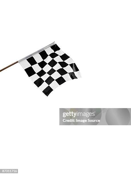 a chequered flag - checkered flag stock-fotos und bilder