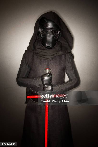 Cosplayer Liam Husdon aka Kylo Ren attends Fan Expo Vancouver at Vancouver Convention Centre on November 11, 2017 in Vancouver, Canada.