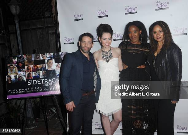 Jim Holdridge, Adrienne Wilkinson, E.D. Brown and Tracie Thoms arrive for "Sidetracked: The Series" Special Screening held at The Silent Movie...