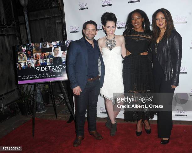 Jim Holdridge, Adrienne Wilkinson, E.D. Brown and Tracie Thoms arrive for "Sidetracked: The Series" Special Screening held at The Silent Movie...
