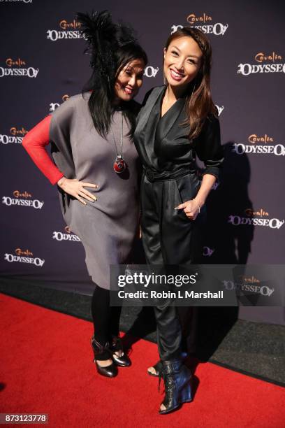 Personality Jeannie Mal and mom Olivia TuTram Mai attend Cavalia Odysseo Celebrity Premiere on November 11, 2017 in Camarillo, California.