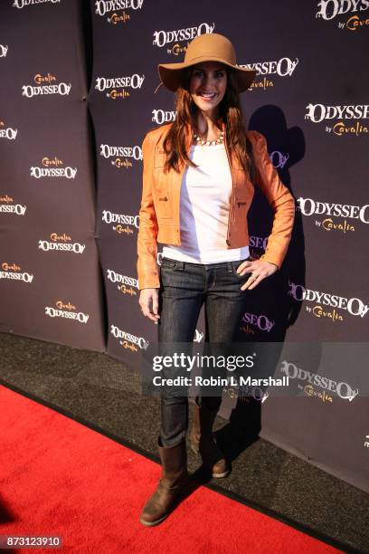 Personality Samantha Harris attends Cavalia Odysseo Celebrity Premiere on November 11, 2017 in Camarillo, California.
