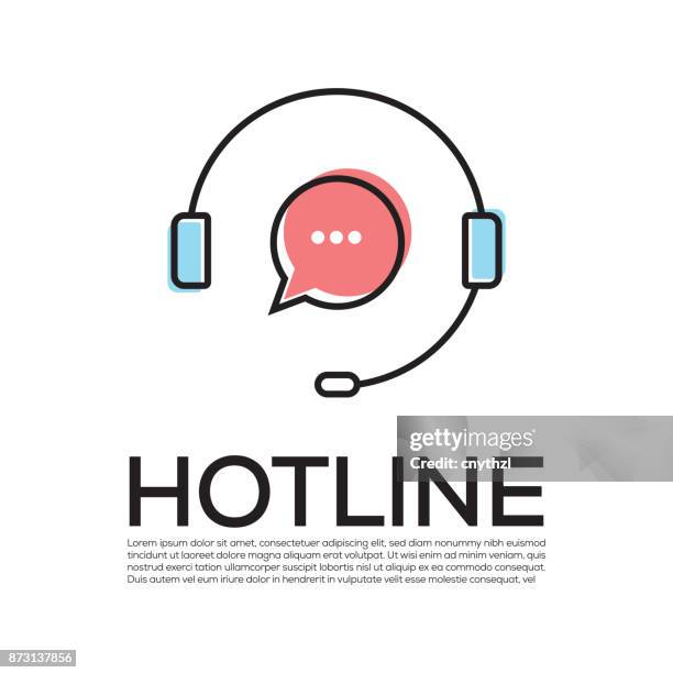 hotline concept - customer segments stock illustrations