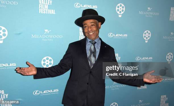 Giancarlo Esposito attends the Red Carpet Festival Gala at CIA Copia during the 7th Annual Napa Valley Film Festival on November 11, 2017 in Napa,...