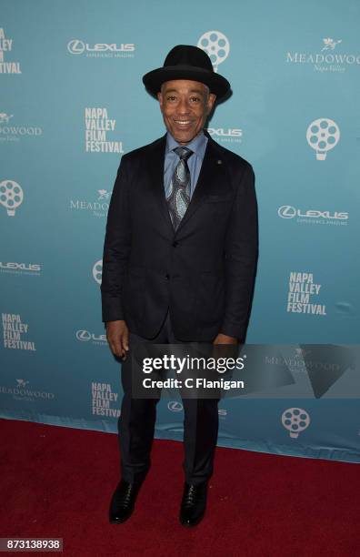 Giancarlo Esposito attends the Red Carpet Festival Gala at CIA Copia during the 7th Annual Napa Valley Film Festival on November 11, 2017 in Napa,...