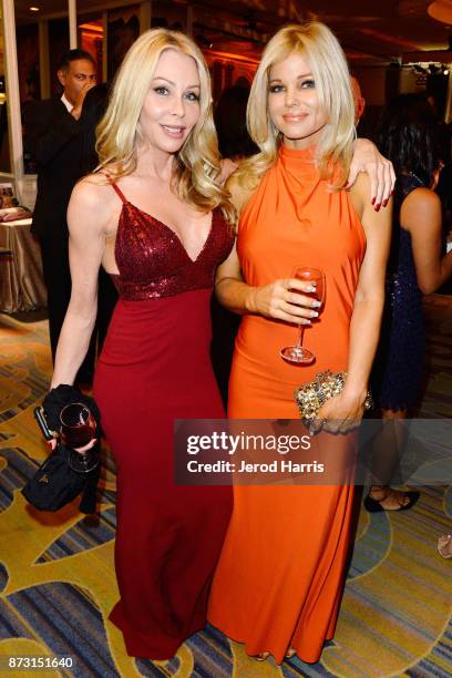 Sharise Neil and Donna D'Errico attend an 'Evening With WildAid' at the Beverly Wilshire Four Seasons Hotel on November 11, 2017 in Beverly Hills,...