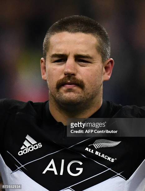 New Zealand's hooker Dane Coles poses prior to a friendly rugby union international Test match between France and New Zealand All Blacks at The Stade...