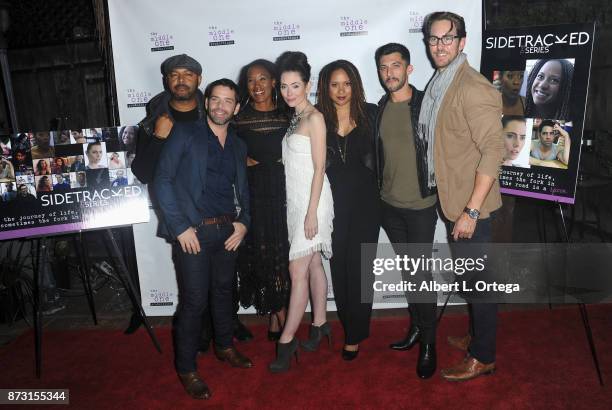 Jim Holdridge, Jason E. Kelley, E.D. Brown, Adrienne Wilkinson, Tracie Thoms and Steve Mazurek arrive for "Sidetracked: The Series" Special Screening...