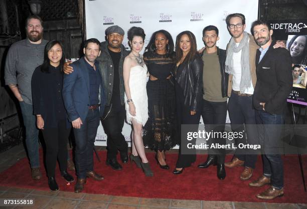 Jim Holdridge, Jason E. Kelley, E.D. Brown, Adrienne Wilkinson, Tracie Thoms and Steve Mazurek arrive for "Sidetracked: The Series" Special Screening...