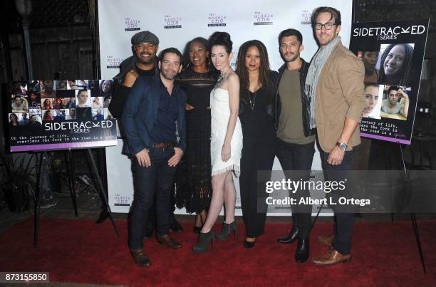 Jim Holdridge, Jason E. Kelley, E.D. Brown, Adrienne Wilkinson, Tracie Thoms and Steve Mazurek arrive for "Sidetracked: The Series" Special Screening...