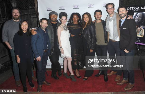 Jim Holdridge, Jason E. Kelley, E.D. Brown, Adrienne Wilkinson, Tracie Thoms and Steve Mazurek arrive for "Sidetracked: The Series" Special Screening...