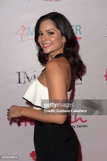 Actress Melissa Carcache attends the Hialeah Series Premiere at the Milander Center for Arts and Entertainment on November 11, 2017 in Hialeah,...