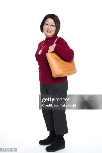 japanese woman on white back ground - beautiful lockets stock pictures, royalty-free photos & images