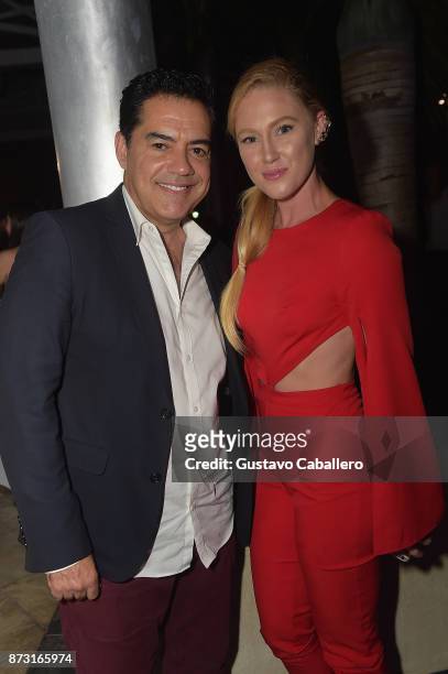 Actors Carlos Gomez and Sheena Colette attends the Hialeah Series Premiere at the Milander Center for Arts and Entertainment on November 11, 2017 in...